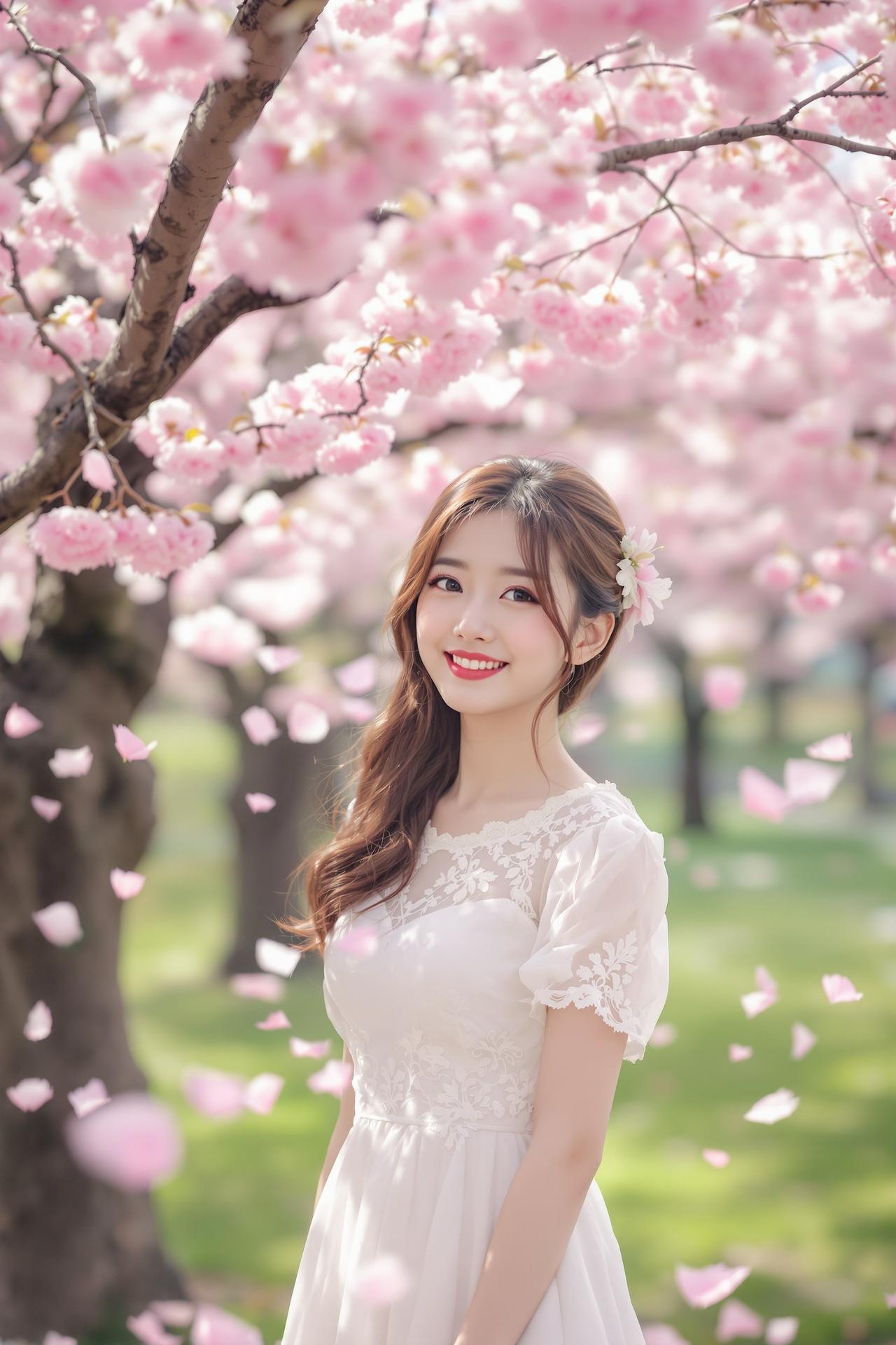 私房俱乐部樱花树下的微笑 - 张雨萌 - IMiss风格唯美写真